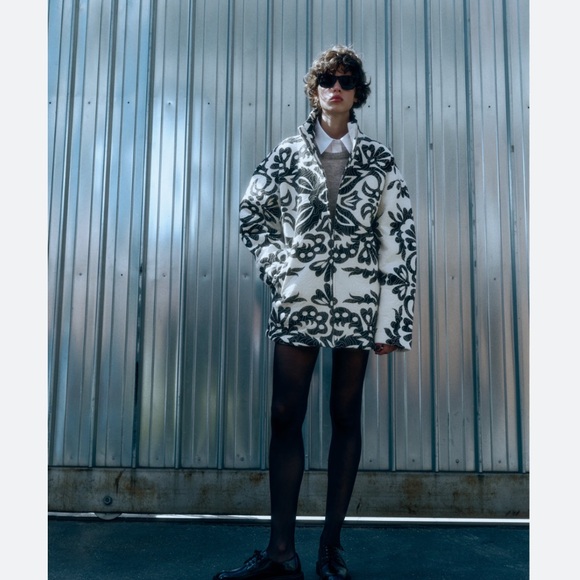 Zara printed quilted jacket - Picture 8 of 17